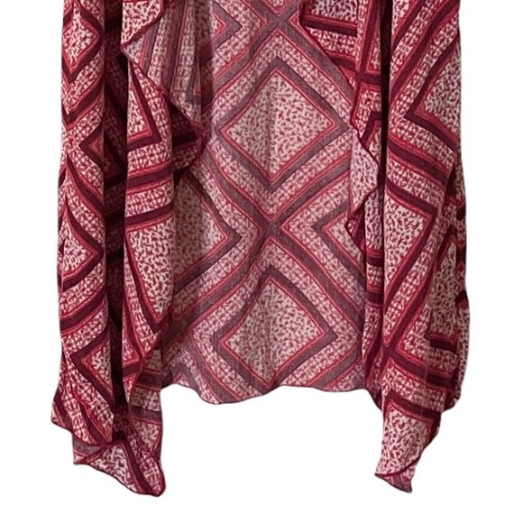 Lularoe Shirley Diamond Print Waterfall Duster Cardigan S NWT - Picture 5 of 8